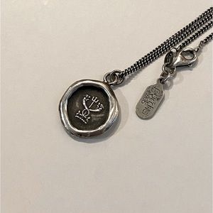 Pyrrha healing charm necklace. Sterling Silver with 18” Pyrrha chain.